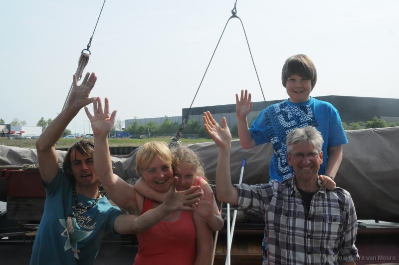 Mai 2011: Koen Al-Rawi, Jan Rijswijk, Wytze Rijswijk, Lieneke van der Duin, Ymke Rijswijk. foto: Gerrit van Meurs